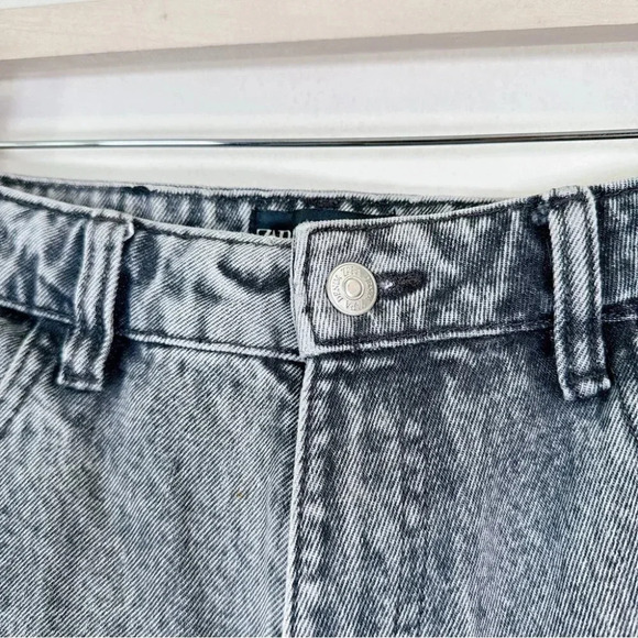 Zara Acid Wash  90s Relaxed Fit Mom Denim Jeans - Picture 8 of 14